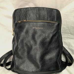 Divina Firenze Black Leather Backpack